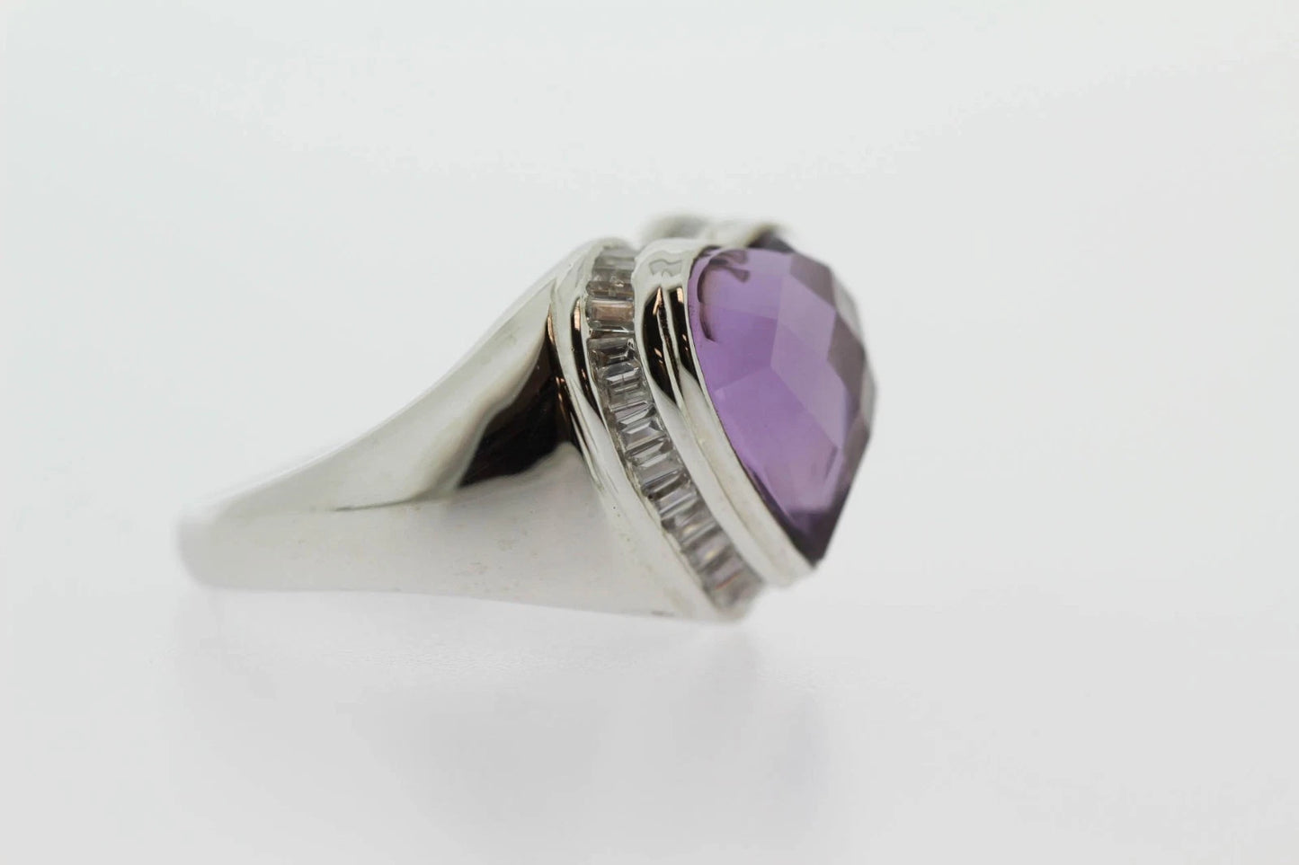 925 Rose De France - White Topaz- Ring - 4DOT44 cts