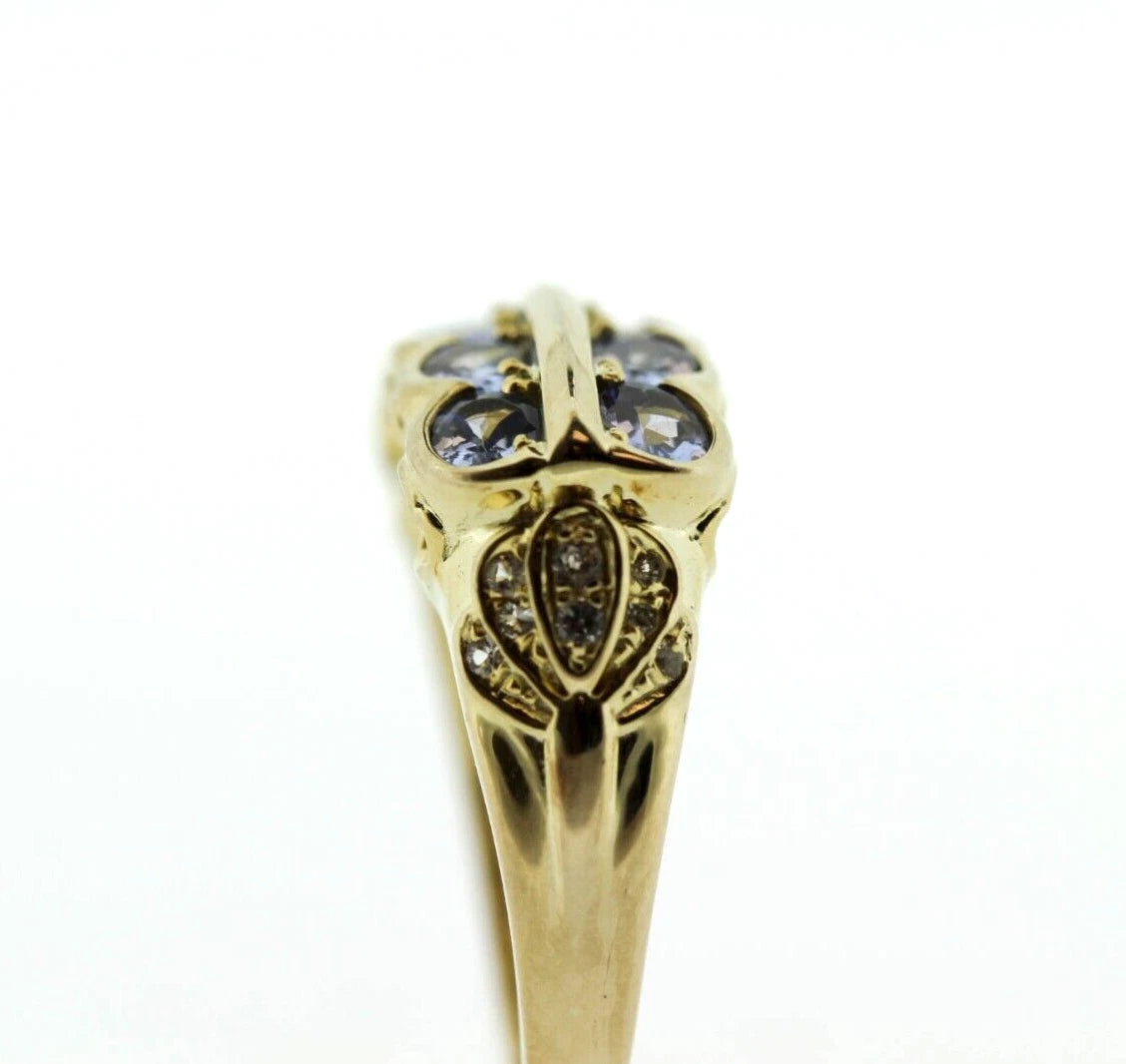 Tanzanite - White Topaz Ring