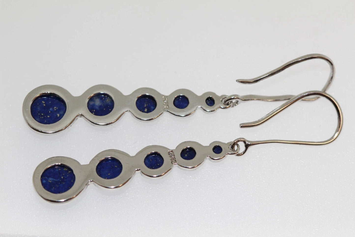 925 Sterling Silver Blue Lapis Earrings - 8DOT78 cts