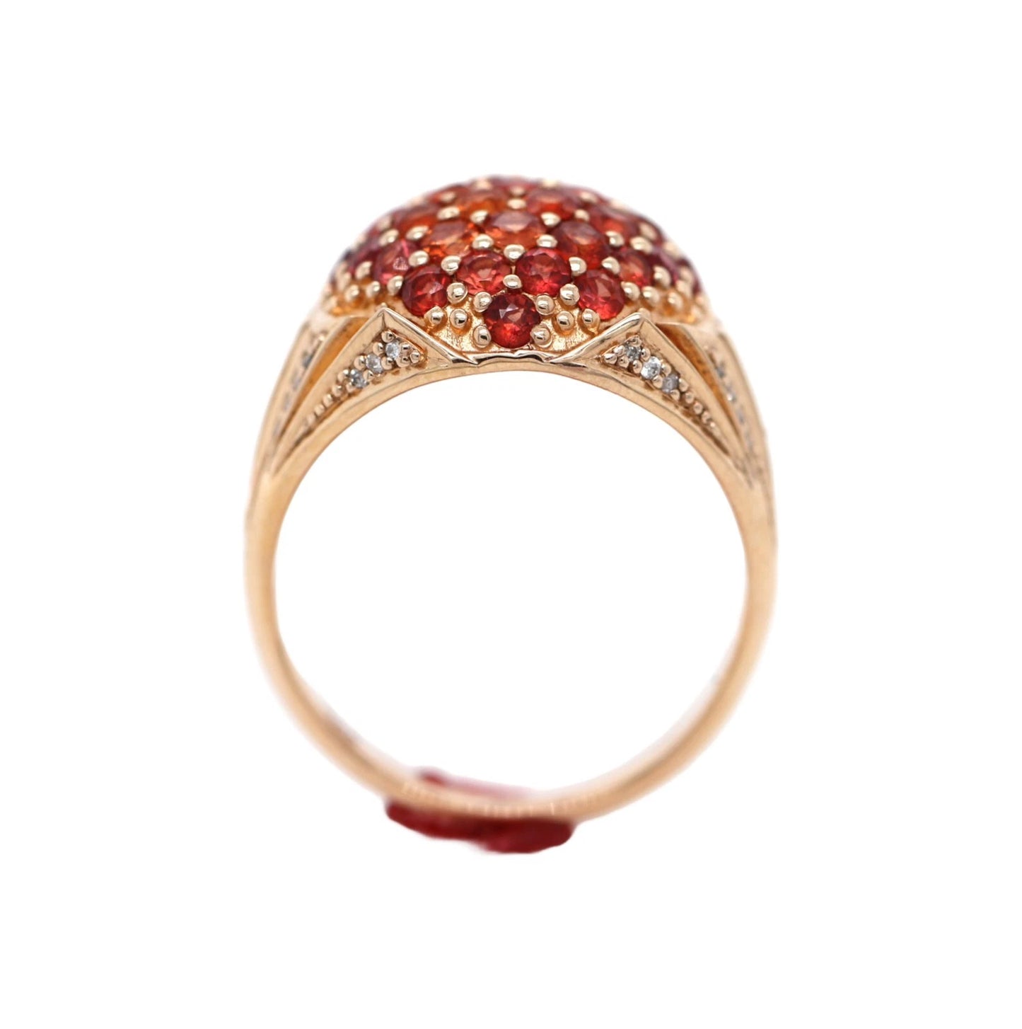 Red Sapphire - Diamond Ring