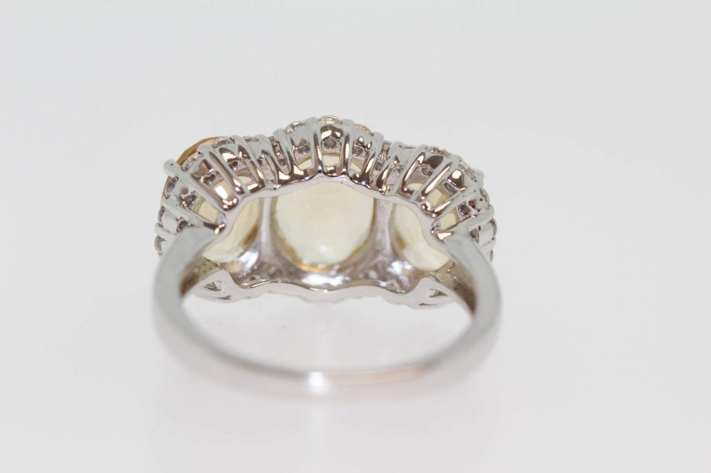 925 3 Stone Citrine Ring - 4DOT95 cts