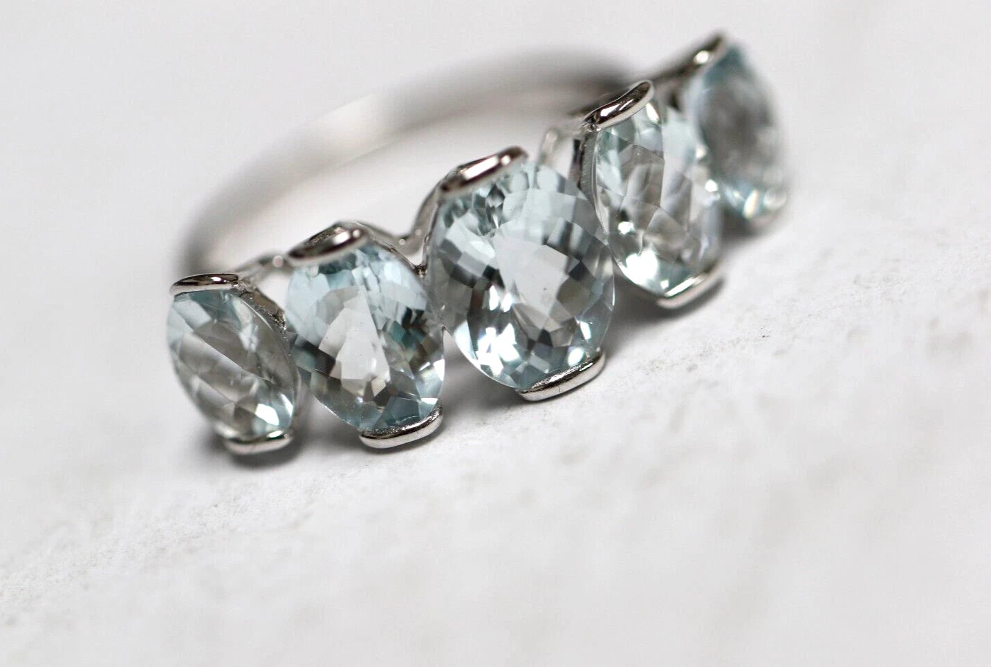 Gorgeous Aquamarine Silver Ring