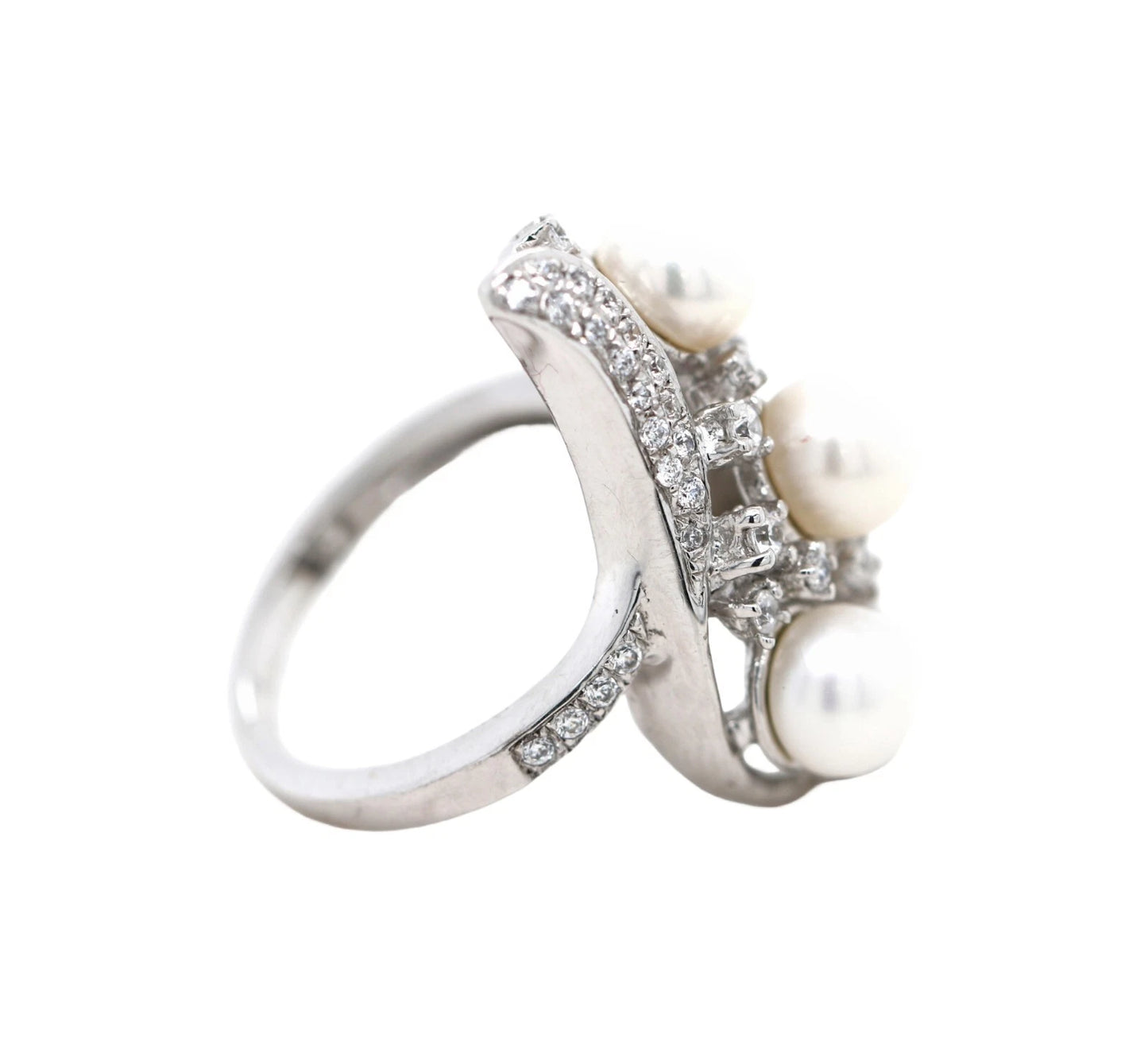 Perfect Pearl - White Topaz Ring