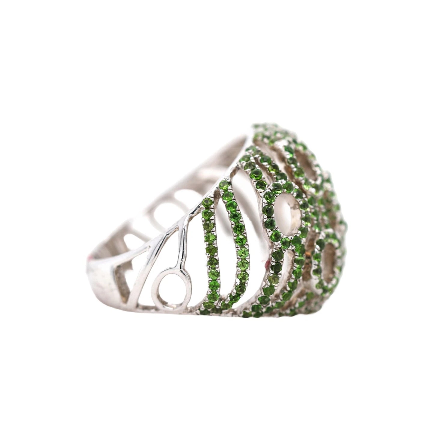925 Sterling Silver Tsavorite Ring - 1.80 cts