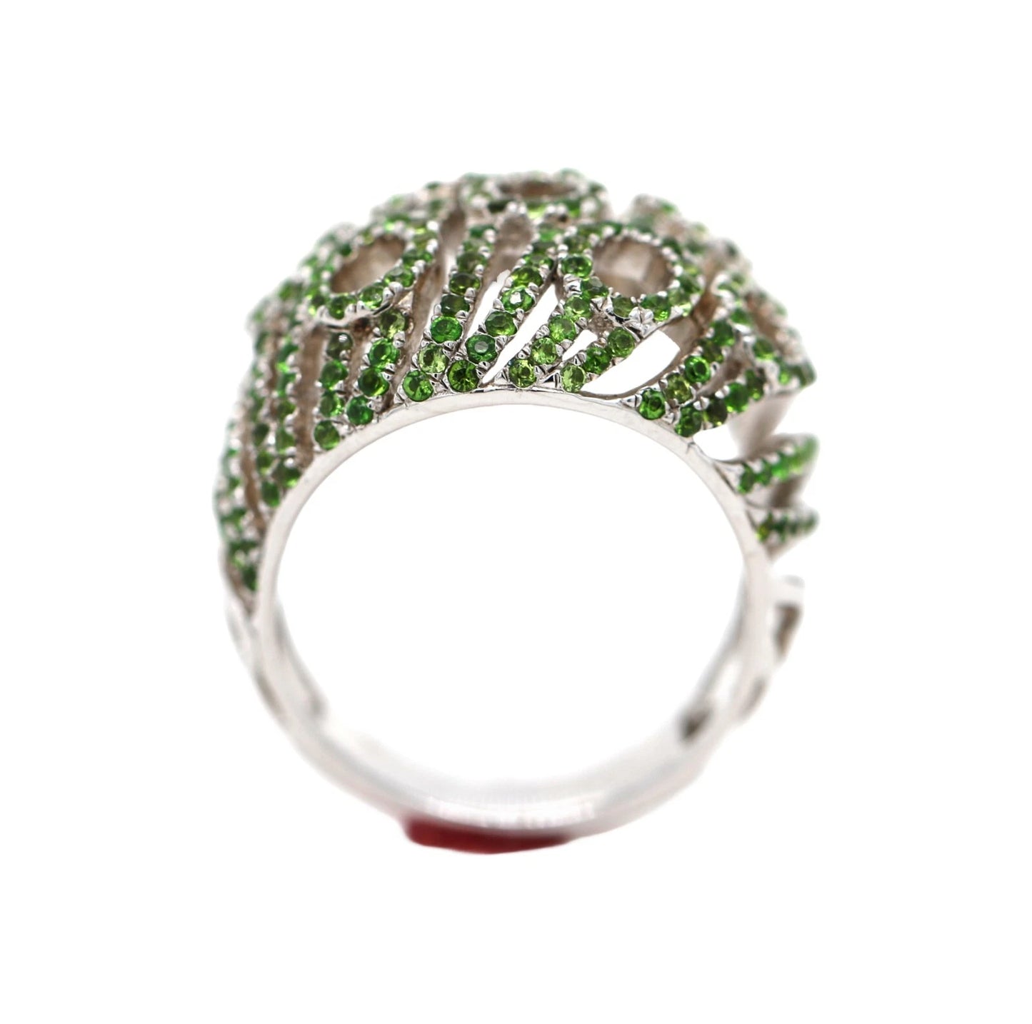 925 Sterling Silver Tsavorite Ring - 1.80 cts