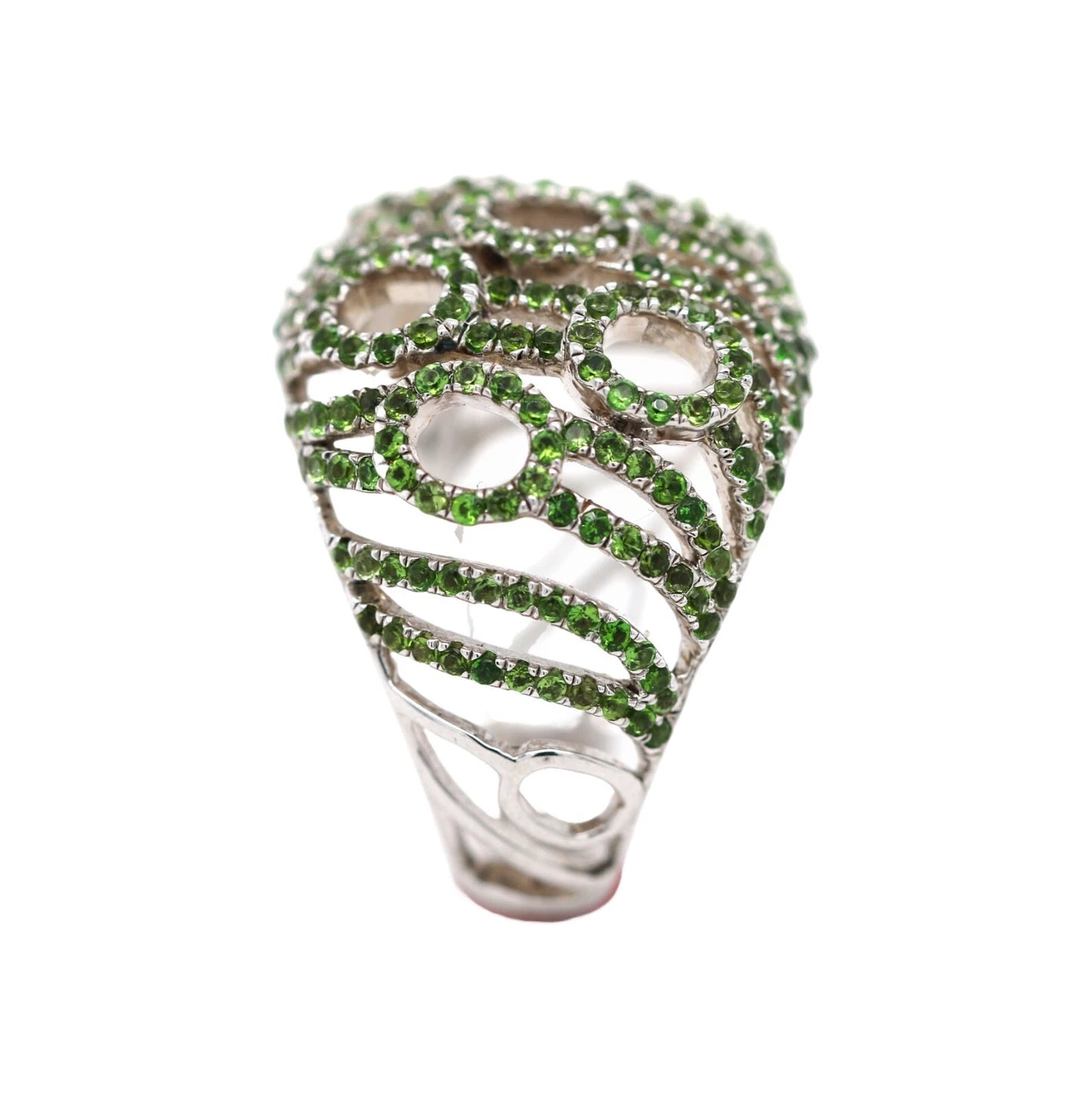 925 Sterling Silver Tsavorite Ring - 1.80 cts