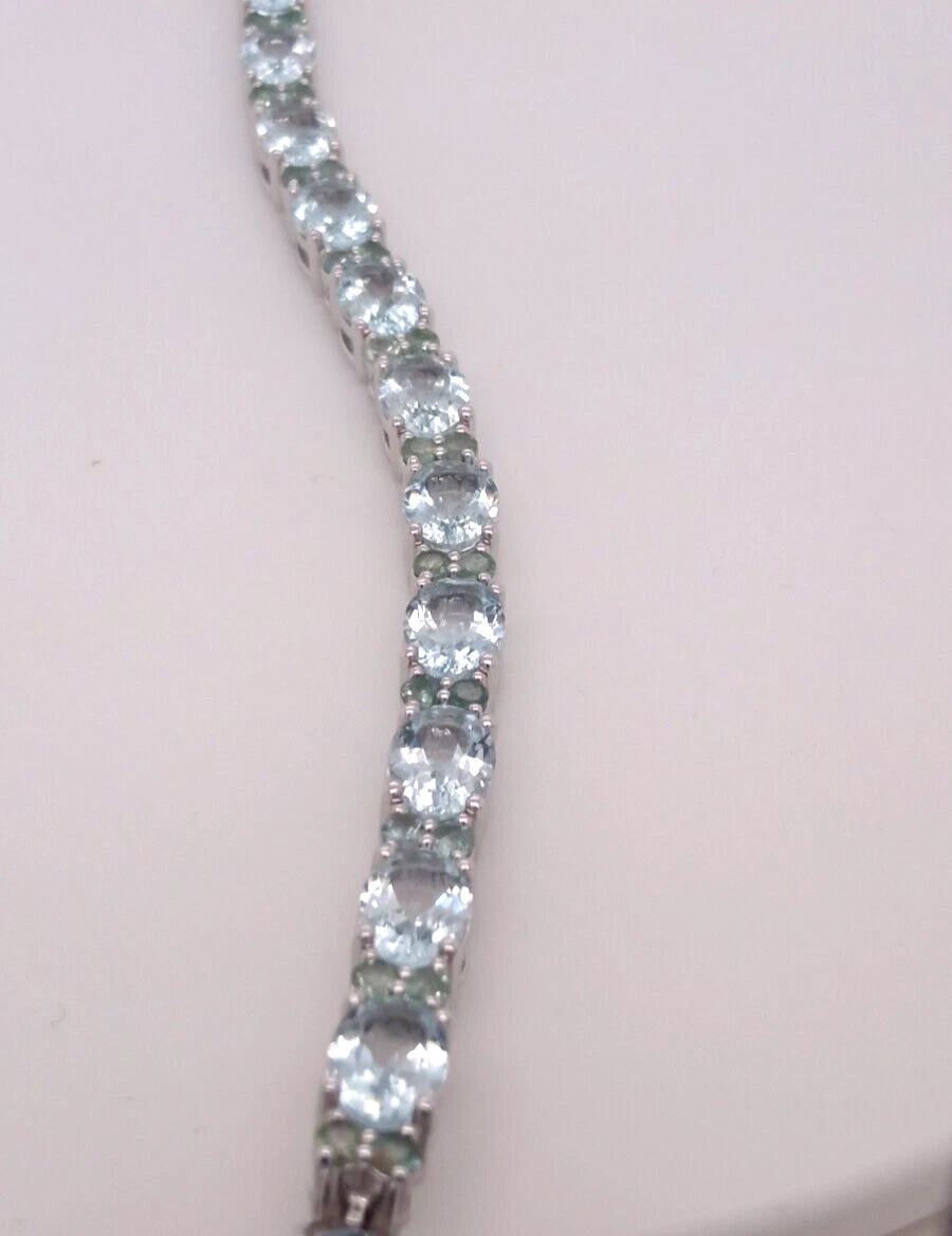 Aquamarine- Alexandrite Bracelet