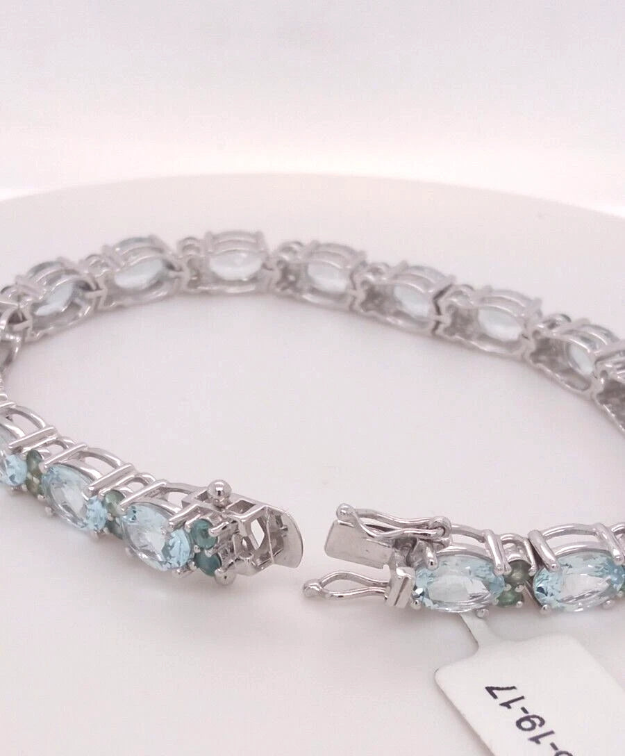 Aquamarine- Alexandrite Bracelet
