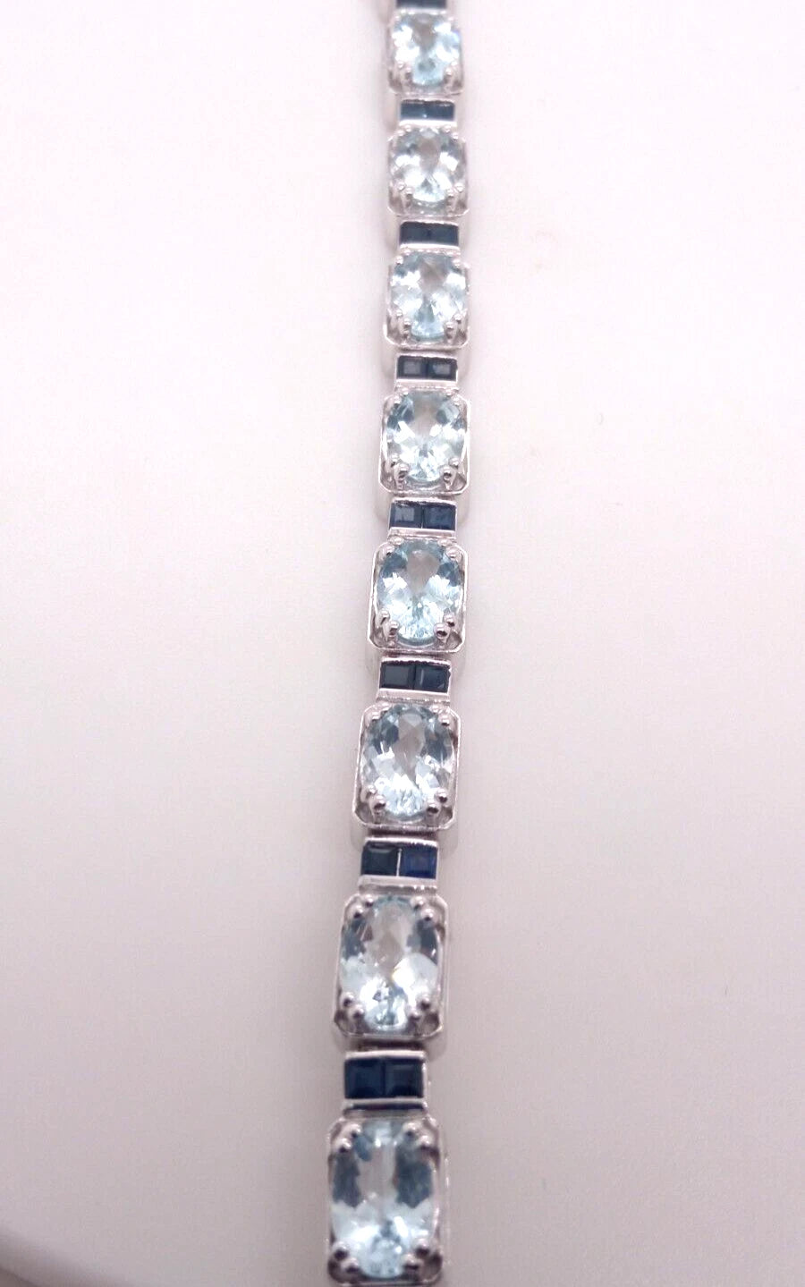 Nice Aquamarine- Sapphire Bracelet