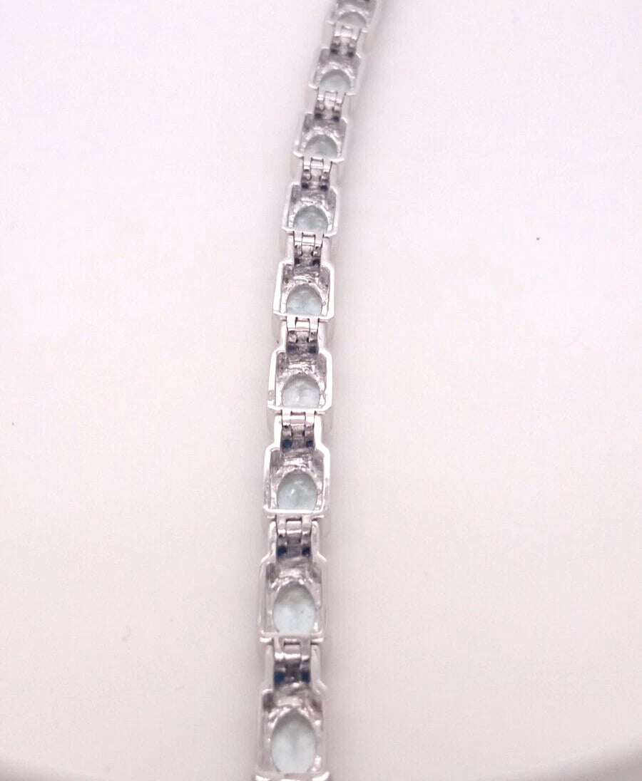 Nice Aquamarine- Sapphire Bracelet