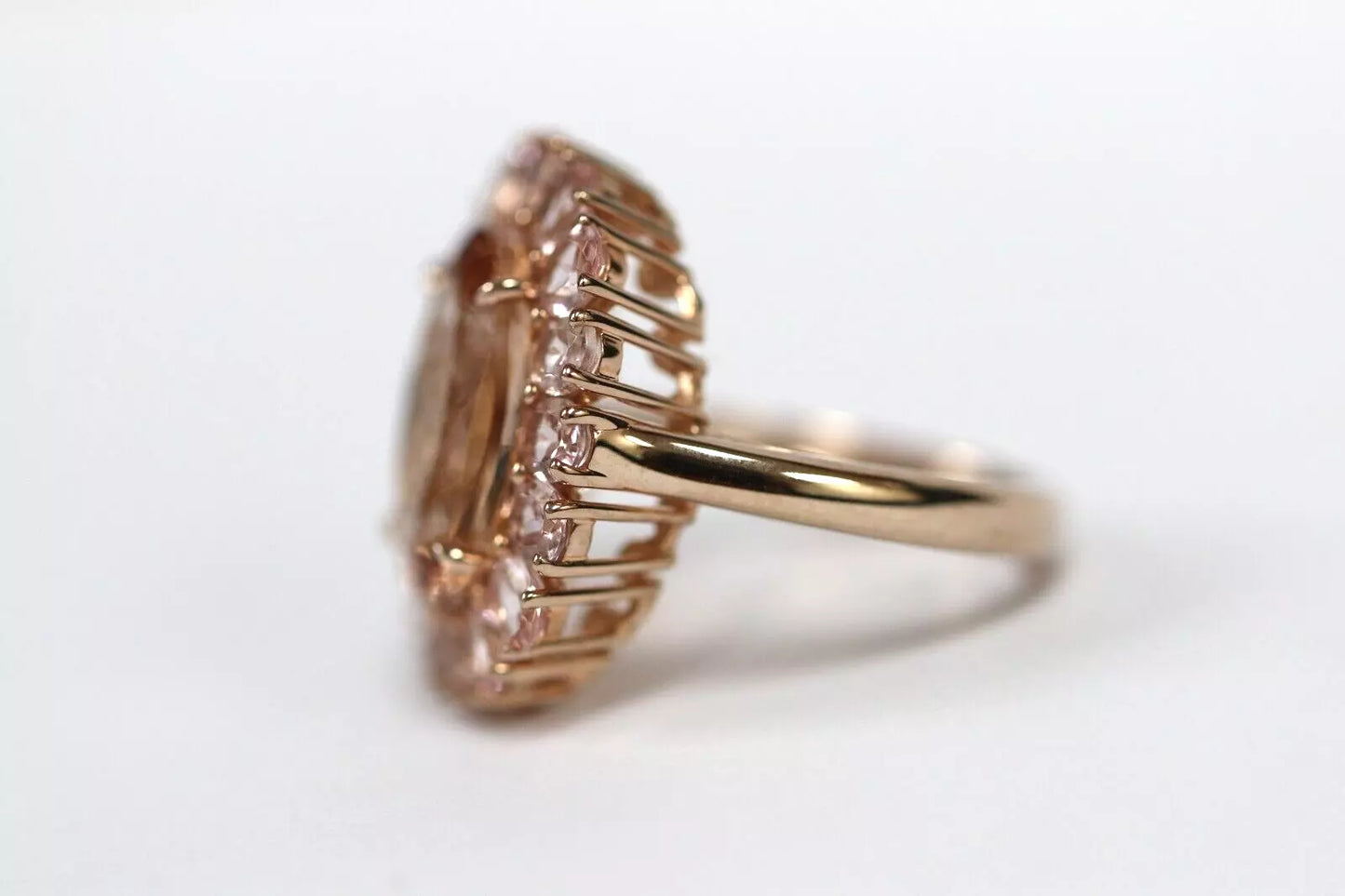 Stunning Rose Gold Plated Morganite Ring