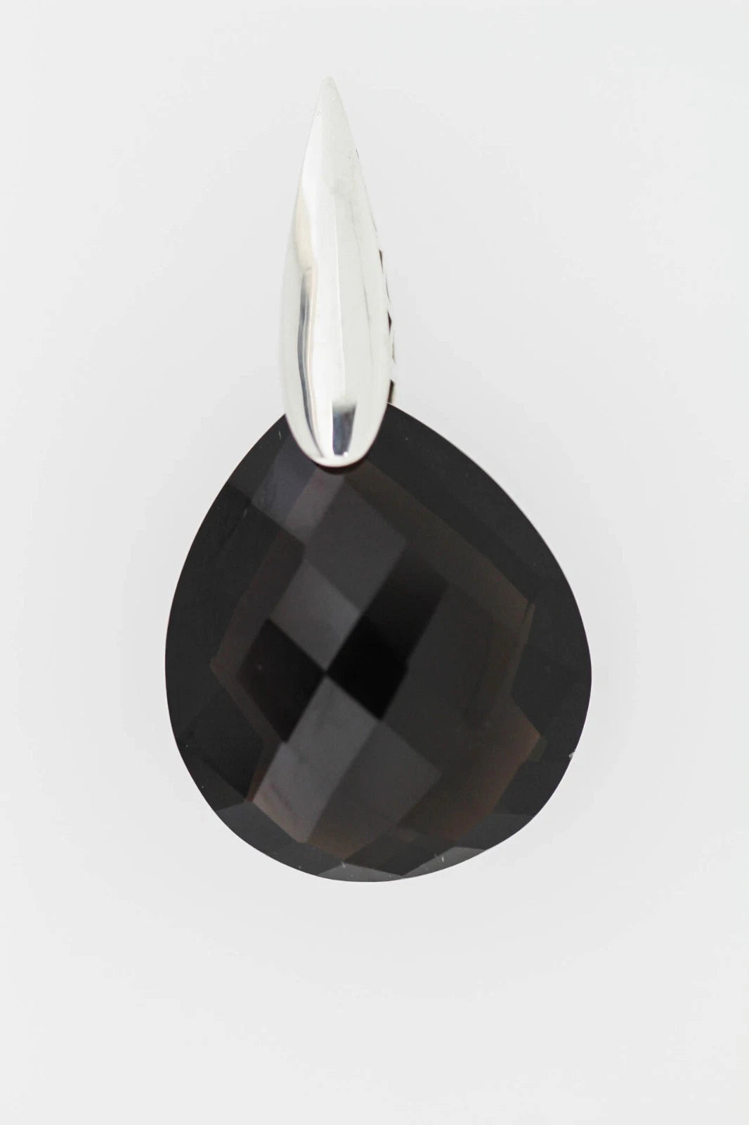 925 Sterling Silver Smokey Quartz Pendant ( 42.00 cts)