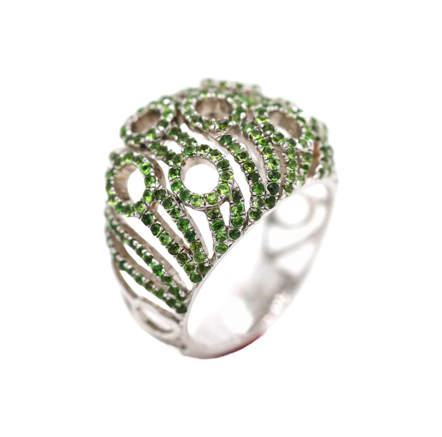 925 Sterling Silver Tsavorite Ring - 1.80 cts