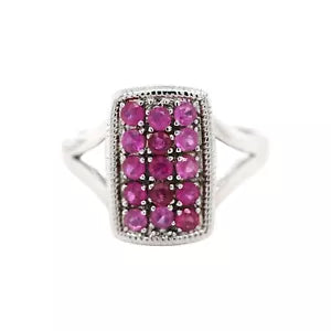 Ring-925 Shades of Ruby Ring -1DOT00 cts