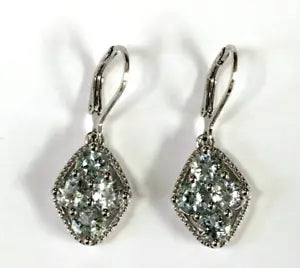 Earring-Beautiful Aquamarine 925 Earring