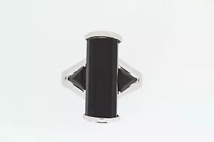 Ring-925 SS Black Agate Ring - 11DOT90 cts