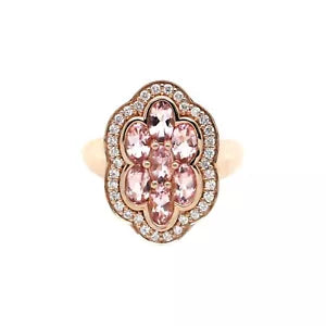 Ring-Stunning Morganite - Diamond Ring