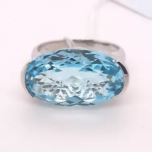 Ring-925 Sky Blue Topaz Ring