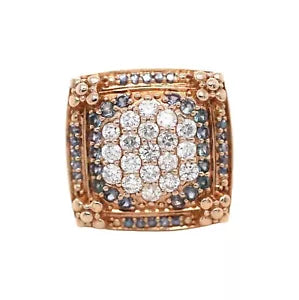 Ring-Color Change Garnet- Diamond Ring