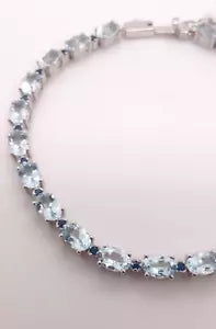 Bracelet-Aquamarine- Sapphire Bracelet