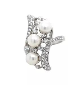 Ring-Perfect Pearl - White Topaz Ring