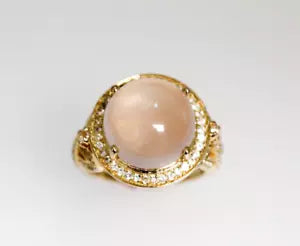 Ring-Rose Quartz & White Topaz Ring