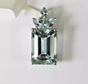 Pendant-Aquamarine- Blue Topaz Pendant