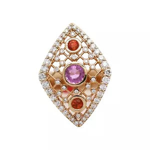 Ring-Unique Orange - Pink Sapphire Ring