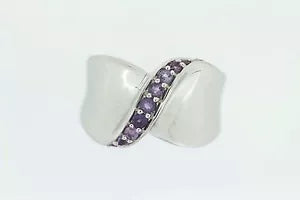 Ring-925 SS Amethyst Ring - DOT34 cts