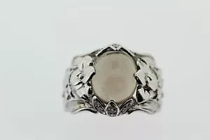 Ring-925 Smokey - White Topaz Ring - 5DOT52 cts