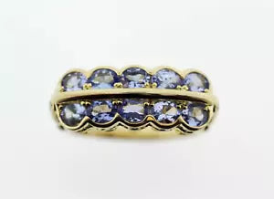 Ring-Tanzanite - White Topaz Ring