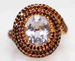 Ring-Stunning Amethyst - Garnet Ring